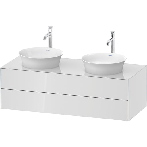 Duravit WT4988B8585 White Tulip Wall Mount Double Vanity Cabinet