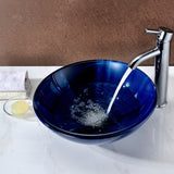 ANZZI LS-AZ051 Meno Series Deco-Glass Vessel Sink in Lustrous Blue