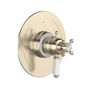 Rohl U.TEW23W1L-STN Perrin and Rowe Edwardian 1/2" Thermostatic and Pressure Balance Shower Trim