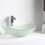 ANZZI LS-AZ8127 Magician Series Deco-Glass Vessel Sink in Lustrous Frosted