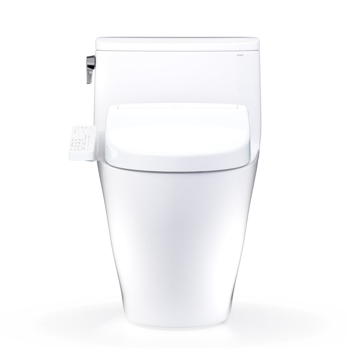 TOTO MW6423346CEFG#01 Nexus One-Piece Elongated Universal Height Toilet with Washlet S2 Bidet Seat