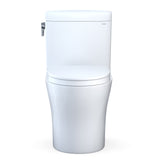 TOTO MS436124CEMFGN#01 Aquia IV Cube Two-Piece Elongated Dual Flush Universal Height Toilet - Cotton White