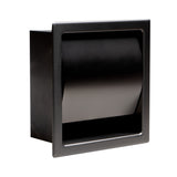 ALFI Brand ABTPP77-BB PVD Brushed Black Stainless Steel Recessed Toilet Paper Holder with Cover