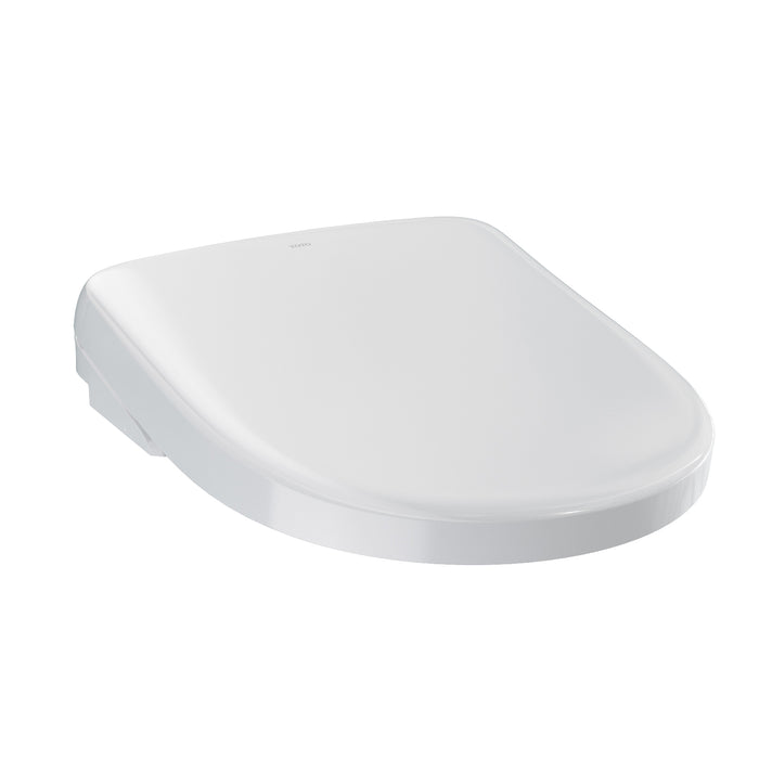 TOTO Washlet S7A Electronic Bidet Toilet Seat, eWater+ Bowl and Wand Cleaning, Auto Open and Close Contemporary Lid, Round, Cotton White - SW4735#01