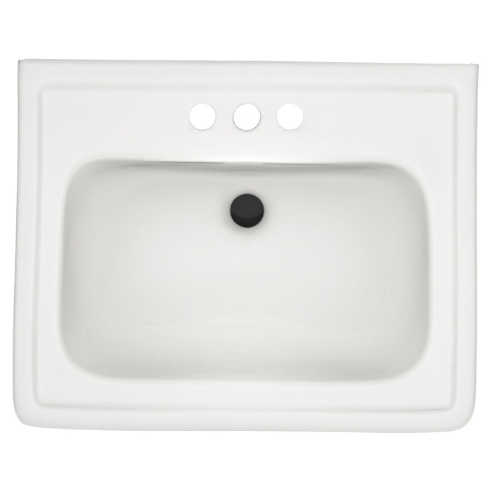 TOTO LPT532.4N#11 Promenade 24" x 19-1/4" Rectangular Pedestal Bathroom Sink, Colonial White