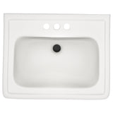 TOTO LPT532.4N#11 Promenade 24" x 19-1/4" Pedestal Bathroom Sink for 4" Center Faucets, Colonial White