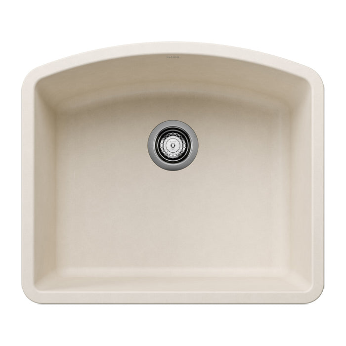 Blanco 443061 Diamond SILGRANIT 24" Single Bowl Undermount Kitchen Sink - Soft White