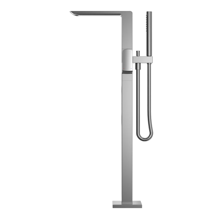 TOTO TBG02306U#CP GR Single-Handle Freestanding Tub Filler Faucet with Handshower, Polished Chrome