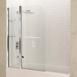 ANZZI SD-AZ054-01CH Galleon 48" x 58" Frameless Tub Door in Polished Chrome