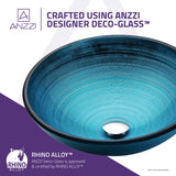 ANZZI LS-AZ8099 Taba Series Deco-Glass Vessel Sink in Lustrous Blue