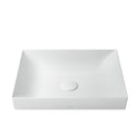 TOTO Kiwami Rectangular 20" Vessel Bathroom Sink, Matte White - LT475#MW