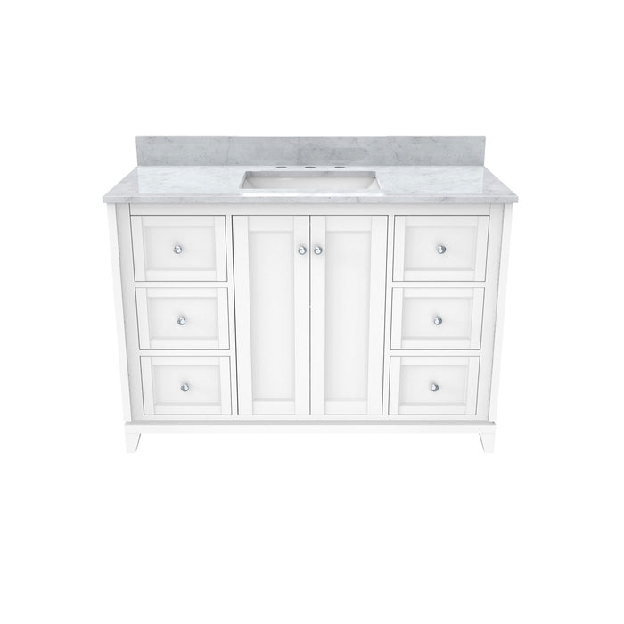 DreamLine VFFS482234SWMWH Formosa 48" Modern Console Vanity with Rectangular Undermount Sink - White