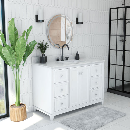 DreamLine VFFS482234SWMWH Formosa 48" Modern Console Vanity with Rectangular Undermount Sink - White
