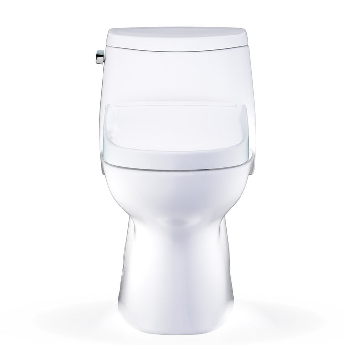 TOTO MW6143446CEFG#01 Carlyle II One-Piece Elongated Universal Height Toilet with Washlet+ S5 Bidet Seat