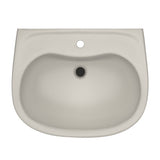 TOTO LPT242G#12 Prominence Oval Pedestal Bathroom Sink for Single Hole Faucets, Sedona Beige