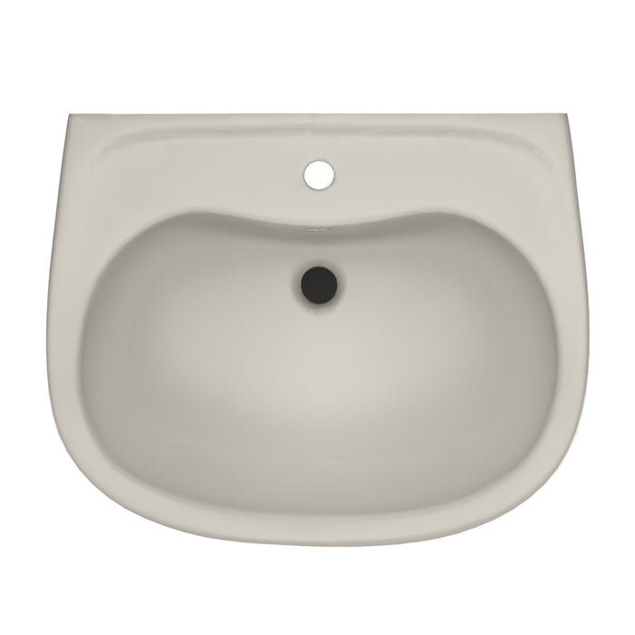 TOTO LPT242G#12 Prominence Oval Basin Pedestal Bathroom Sink for Single Hole Faucets, Sedona Beige