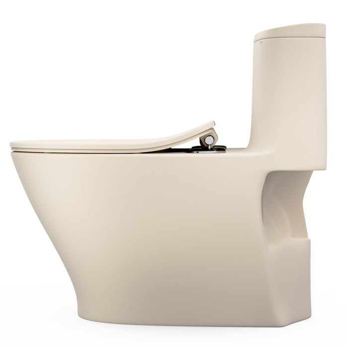TOTO MS642234CEFG#MBE Nexus One-Piece Elongated Toilet with a Slim SoftClose Seat, Matte Beige