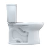 TOTO CST776CEFRG#01 Drake Two-Piece Elongated Universal Height Toilet with Right-Hand Trip Lever, Cotton White