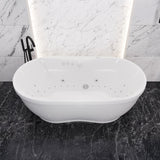 ANZZI FT-AZ102 Lori 6 ft. Whirlpool and Air Bath Tub in White