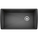 Blanco 441768 Diamond SILGRANIT 33" Super Single Undermount Kitchen Sink - Anthracite