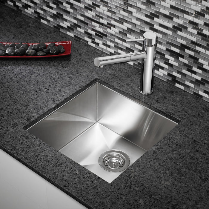 Blanco 443049 Quatrus R0 17" Stainless Steel Undermount Bar Sink