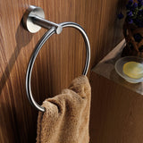 ANZZI AC-AZ005BN Caster Series Towel Ring in Brushed Nickel