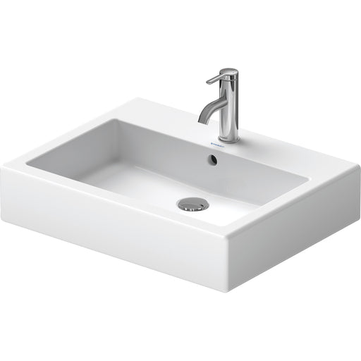 Duravit 0454600088 Vero 23 5/8" Rectangular Vessel Bathroom Sink
