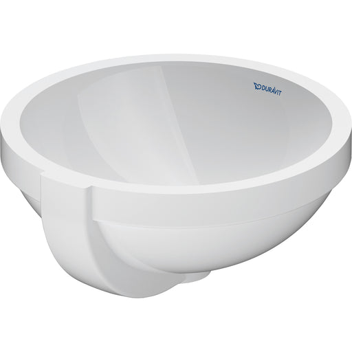 Duravit 0319320000 Architec Round Undermount Bathroom Sink with Overflow