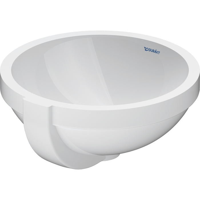 Duravit 0319320000 Architec Round Undermount Bathroom Sink with Overflow