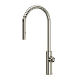 House of Rohl EC55D1PN Eclissi Pull-Down Kitchen Faucet with C-Spout Less Handle