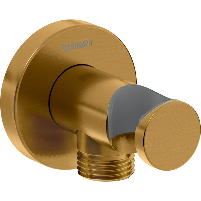Duravit UV0630009U37 DuraShower Round Wall Outlet with Handshower Holder