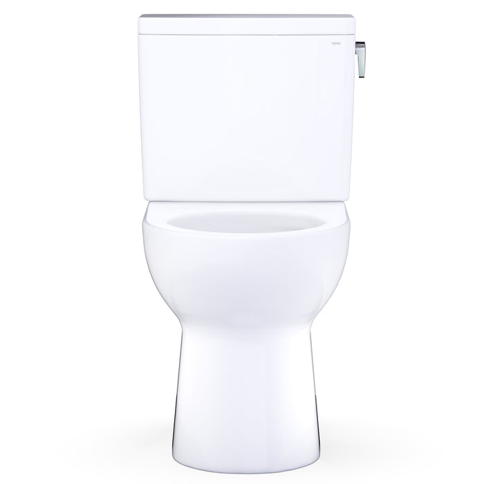TOTO CST472CEFRG#01 Glaston Two-Piece Elongated 1.28 GPF Universal Height Toilet with Right-Hand Trip Lever