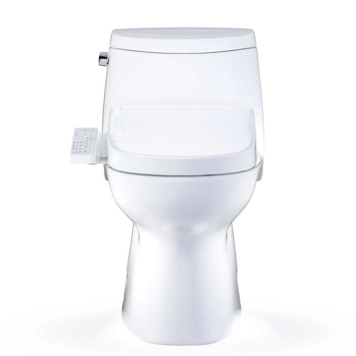 TOTO MW6143346CEFG#01 Carlyle II One-Piece Elongated Universal Height Toilet with Washlet+ S2 Bidet Seat