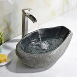 ANZZI LS-AZ8179 Lovro Vessel Sink in Dark River Stone