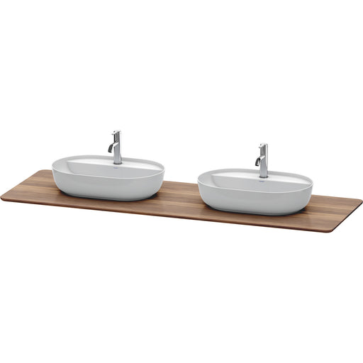 Duravit LU9462B7777 Luv Console with Two Sink Cut-Outs American Walnut