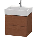 Duravit LC627501313 L-Cube Wall-Mount Vanity Unit American Walnut