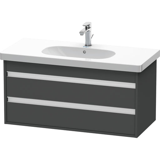 Duravit KT664804949 Ketho Wall-Mount Vanity Unit Graphite