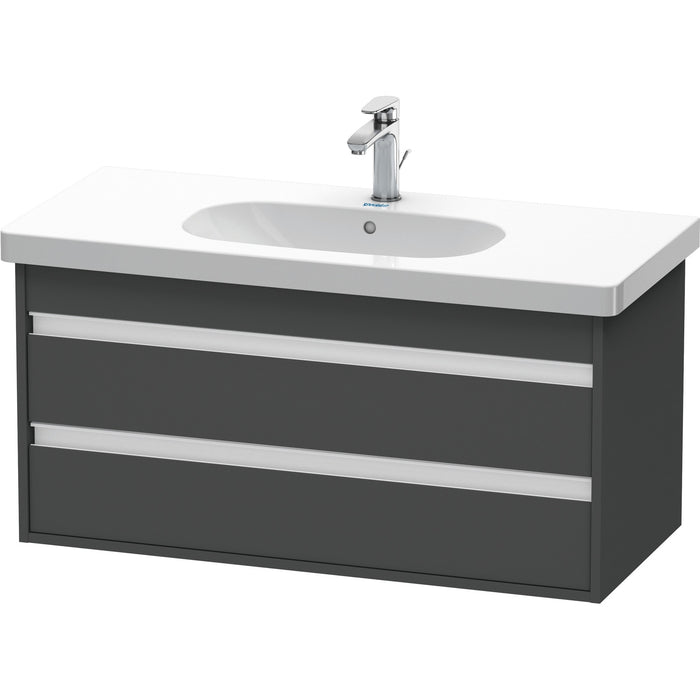 Duravit KT664804949 Ketho Wall-Mount Vanity Unit Graphite