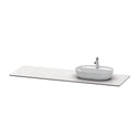 Duravit LU9468R1717 Luv Quartz Structure with One Bathroom Sink Cutout