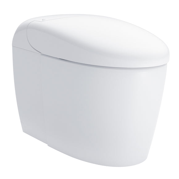 NEOREST RS Dual Flush 1.0 or 0.8 GPF Toilet with Integrated Bidet Seat and EWATER+, Cotton White - MS8341CUMFG#01