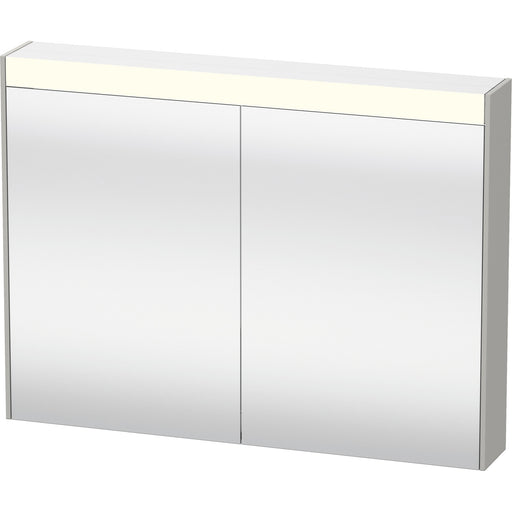 Duravit BR7102007076000 Brioso Mirror Cabinet with Lighting Concrete Gray