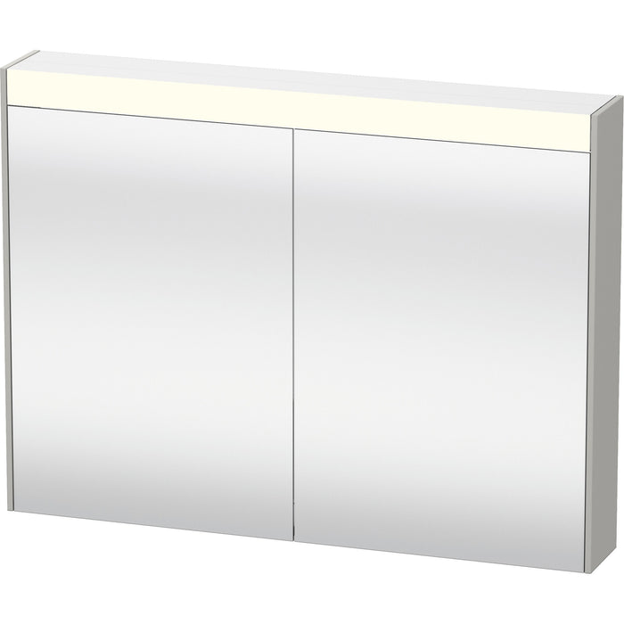 Duravit BR7102007076000 Brioso Mirror Cabinet with Lighting Concrete Gray