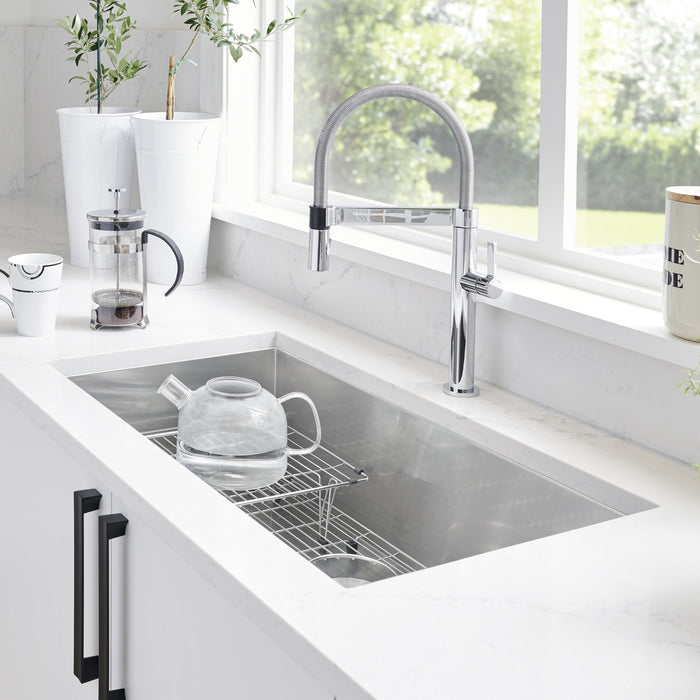 Blanco 443052 Quatrus R0 32" Single Bowl Undermount Stainless Steel Kitchen Sink