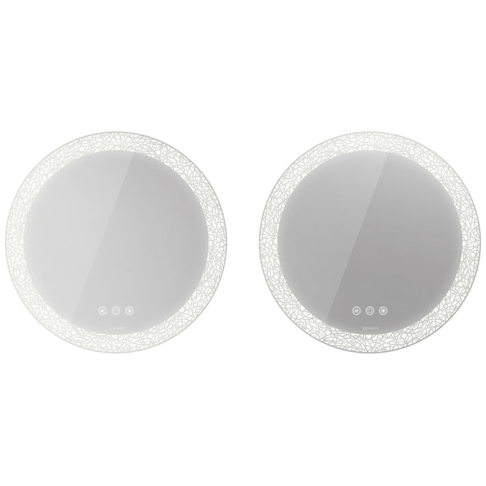 Duravit HP7487G00006000 Happy D.2 Plus Icon Version Mirror with Lighting White
