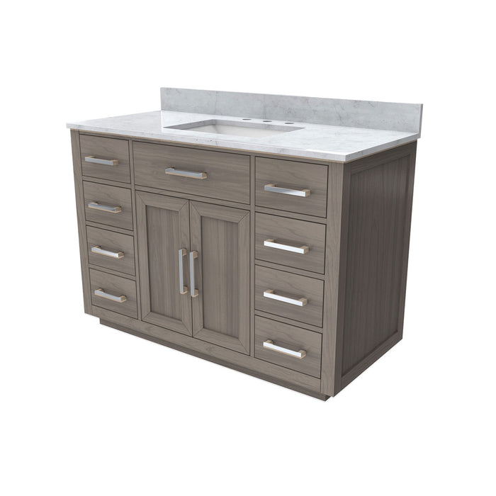 DreamLine VFDX482234SWMGK Dexterity 48" Oak Vanity with Rectangular Undermount Sink - Gray Oak