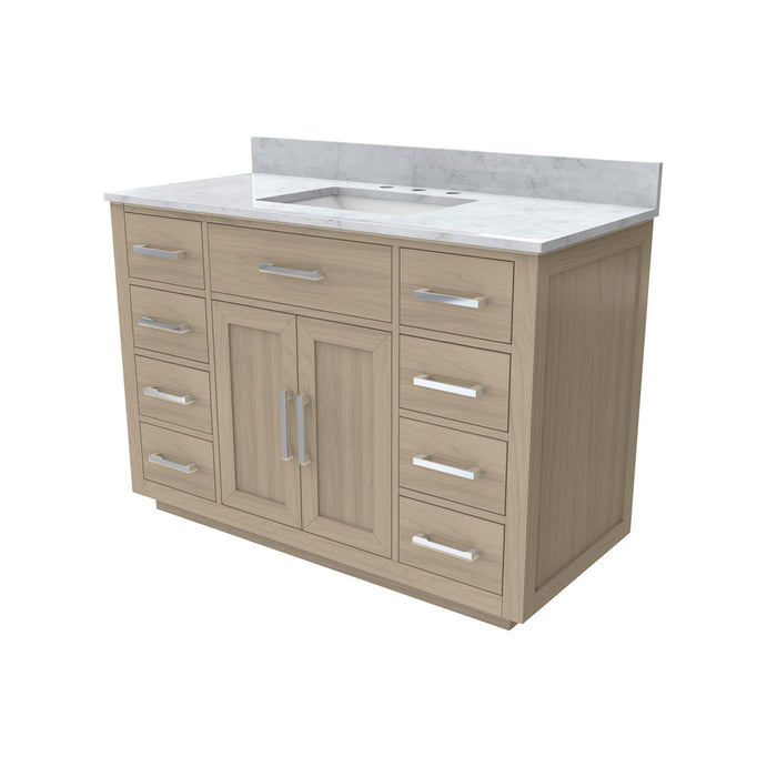 DreamLine VFDX482234SWMLK Dexterity 48" Oak Vanity with Rectangular Undermount Sink - Light Oak