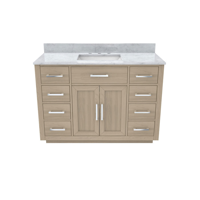 DreamLine VFDX482234SWMLK Dexterity 48" Oak Vanity with Rectangular Undermount Sink - Light Oak