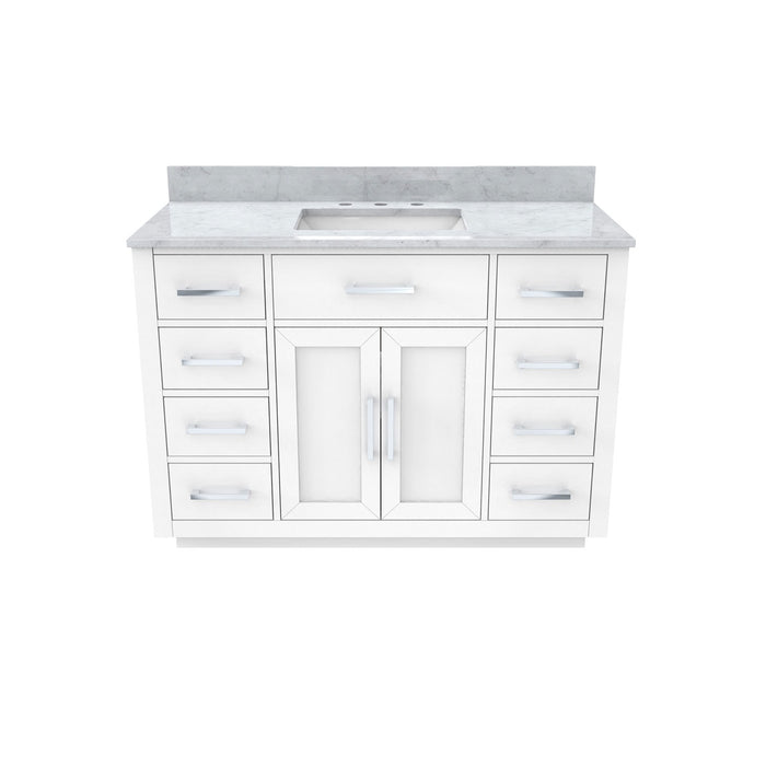 DreamLine VFDX482234SWMWH Dexterity 48" Oak Vanity with Rectangular Undermount Sink - White