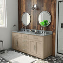 DreamLine VFDX722234RGQLK Dexterity 72" Oak Vanity with Oval Undermount Sinks - Light Oak