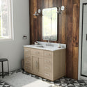 DreamLine VFDX482234SWMLK Dexterity 48" Oak Vanity with Rectangular Undermount Sink - Light Oak
